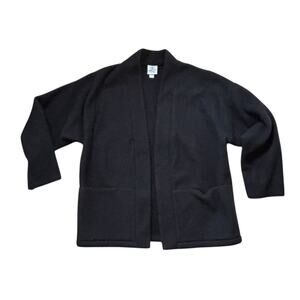 Maralyce Ferree Fleece Kimono Jacket Made in Maine Cozy Thick Small Lagenlook